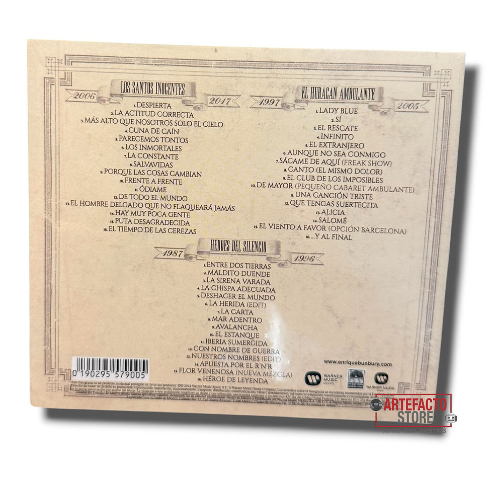 Miniatura: Cd x 3 Bunbury canciones 
