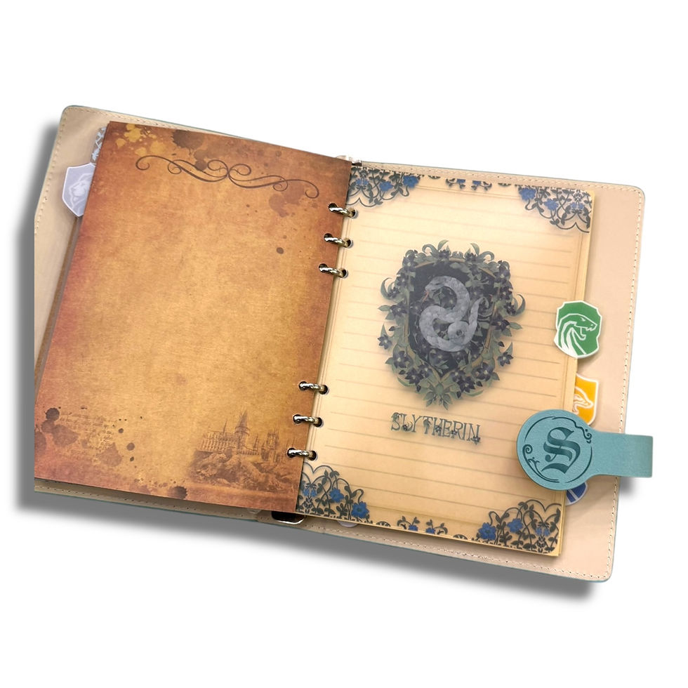 Miniatura: Libreta Harry Potter Slytherin ref 1105