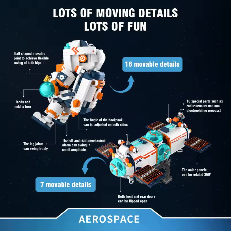 Miniatura: Juego de bloques space 
