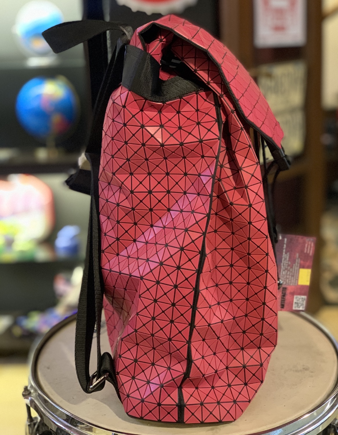 Miniatura: Morral origami rosado