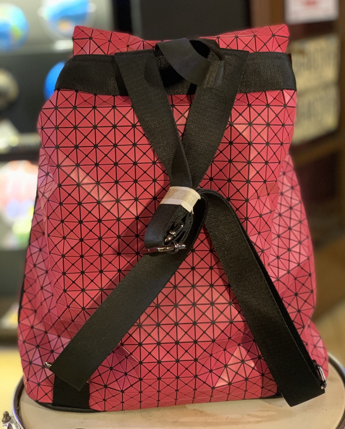 Miniatura: Morral origami rosado