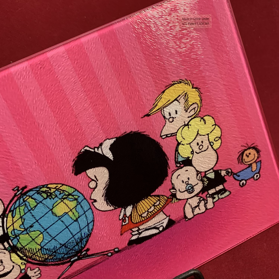 Miniatura: Tabla de picado mafalda vidrio templado ref 0953