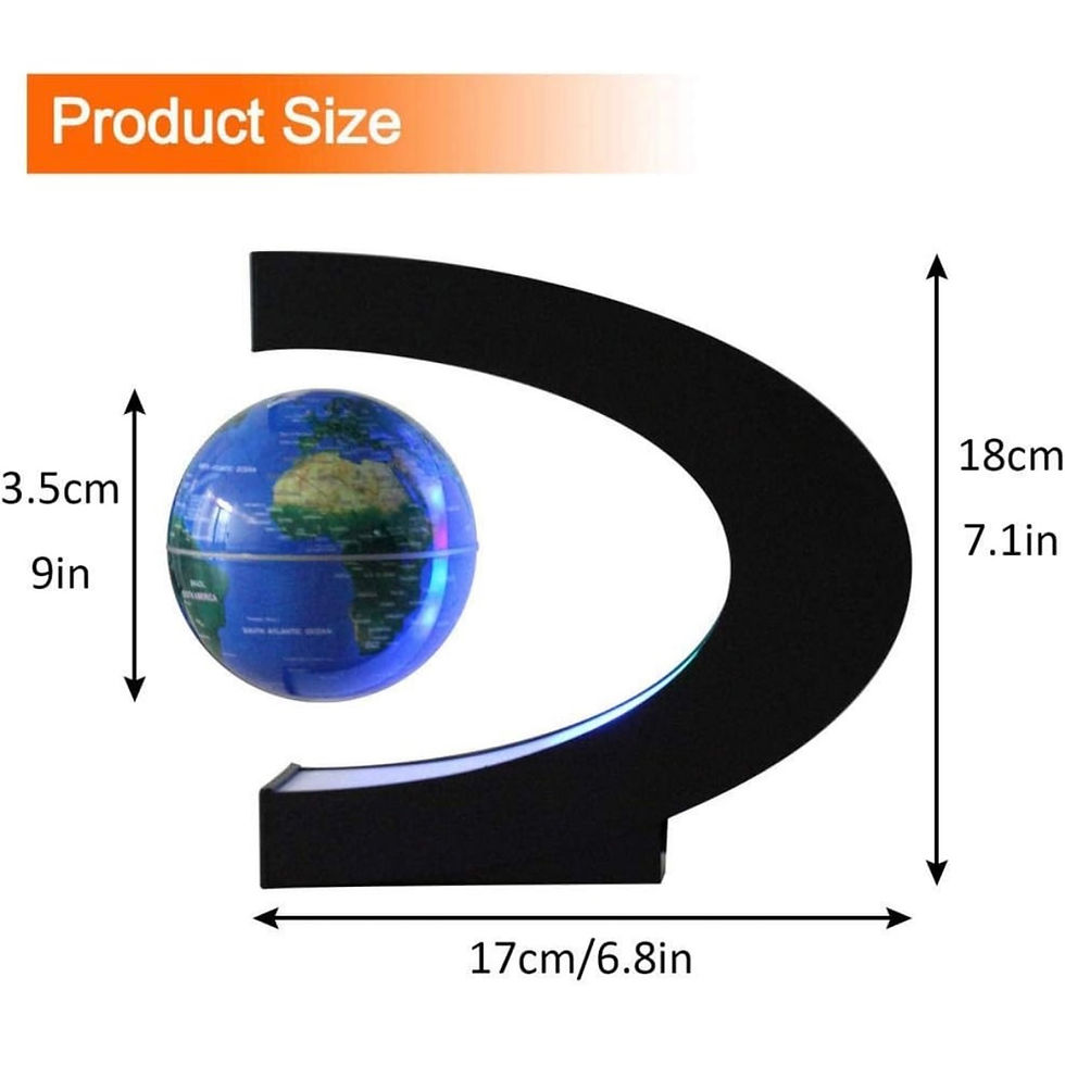 Miniatura: Globo terráqueo magnetico 18 cm alto ref 1035
