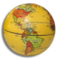 Globo Terráqueo 10 cm diametro pila ref.0543