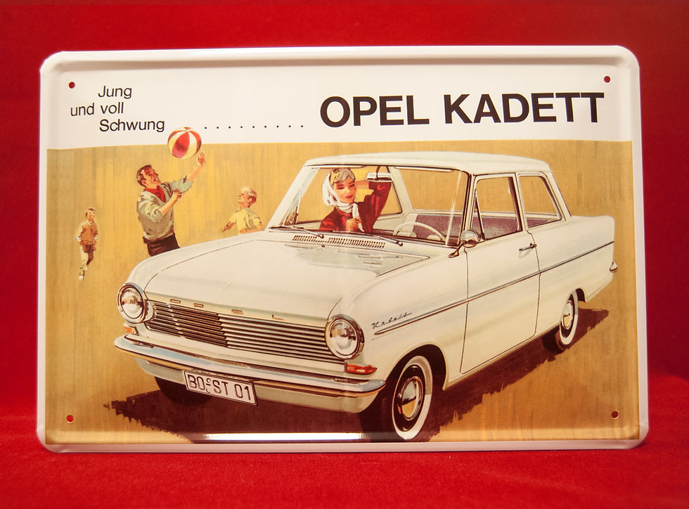 Miniatura: Placa Metálica Opel Kadett