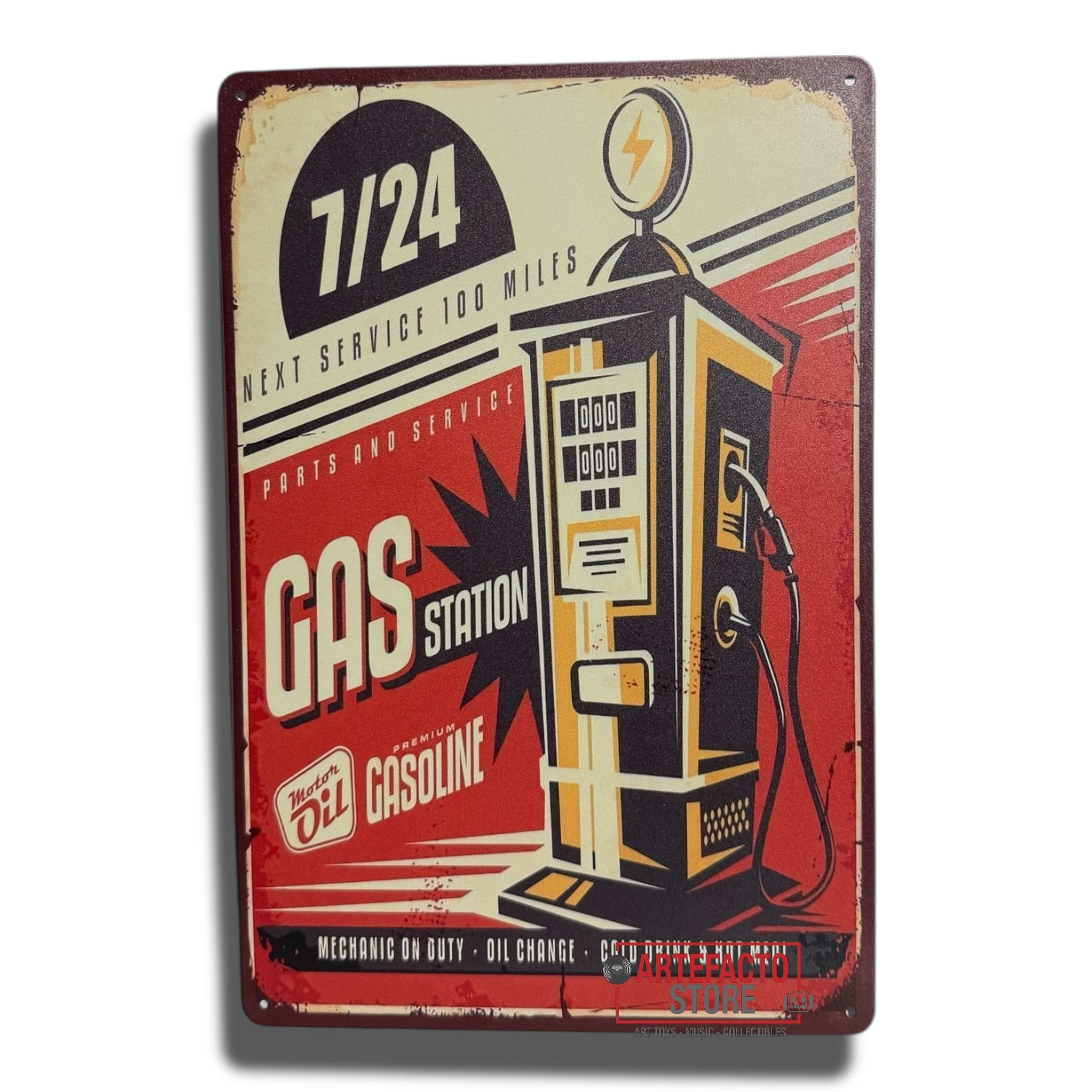 Placa Gasolinera