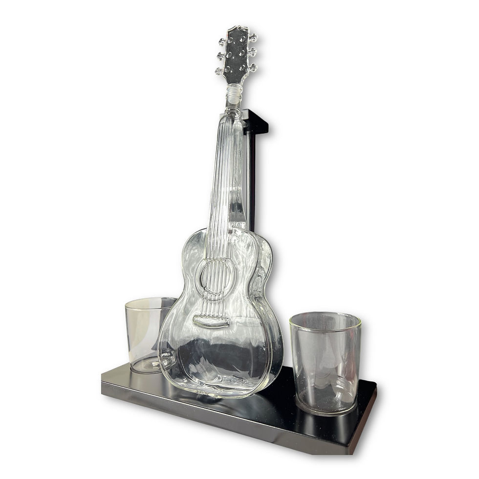 Miniatura: Licorera Guitarra cristal x2