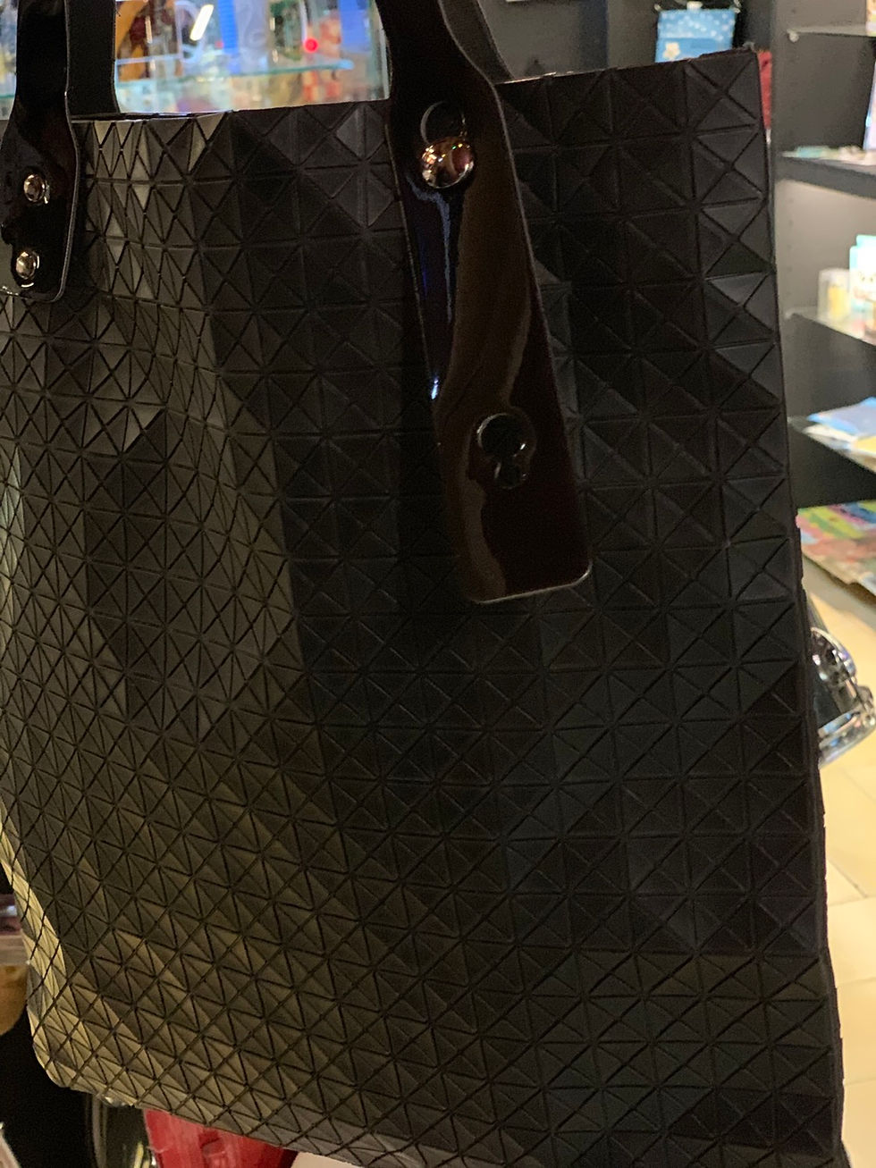 Miniatura: Bolso tipo origami negro ref 1111