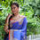 Thumbnail: Royal blue madhubani printed soft tussar silk saree