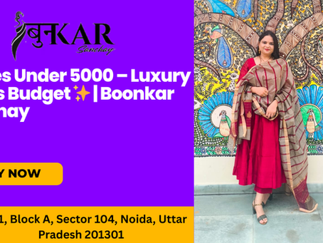 Shop Premium Handloom & Silk Sarees Under 5000 🌸
