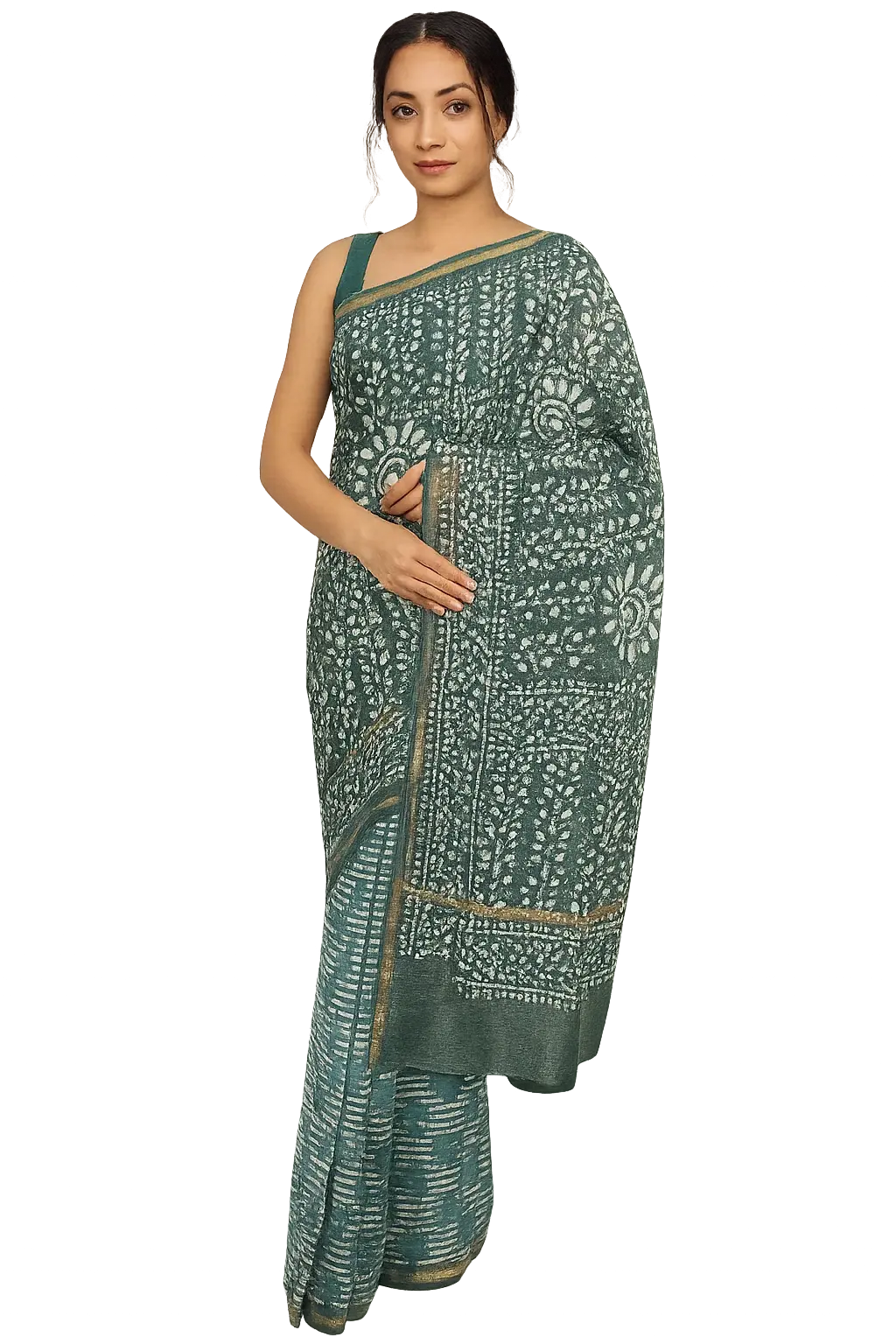 Chanderi Printed Sarees;Dabu Printed Sarees | Chanderi Printed Sarees;Dabu Pr...
