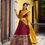 Thumbnail: Traditional Kalamkari Printed Lehenga in Poly Chanderi with Zari Work & Georgett