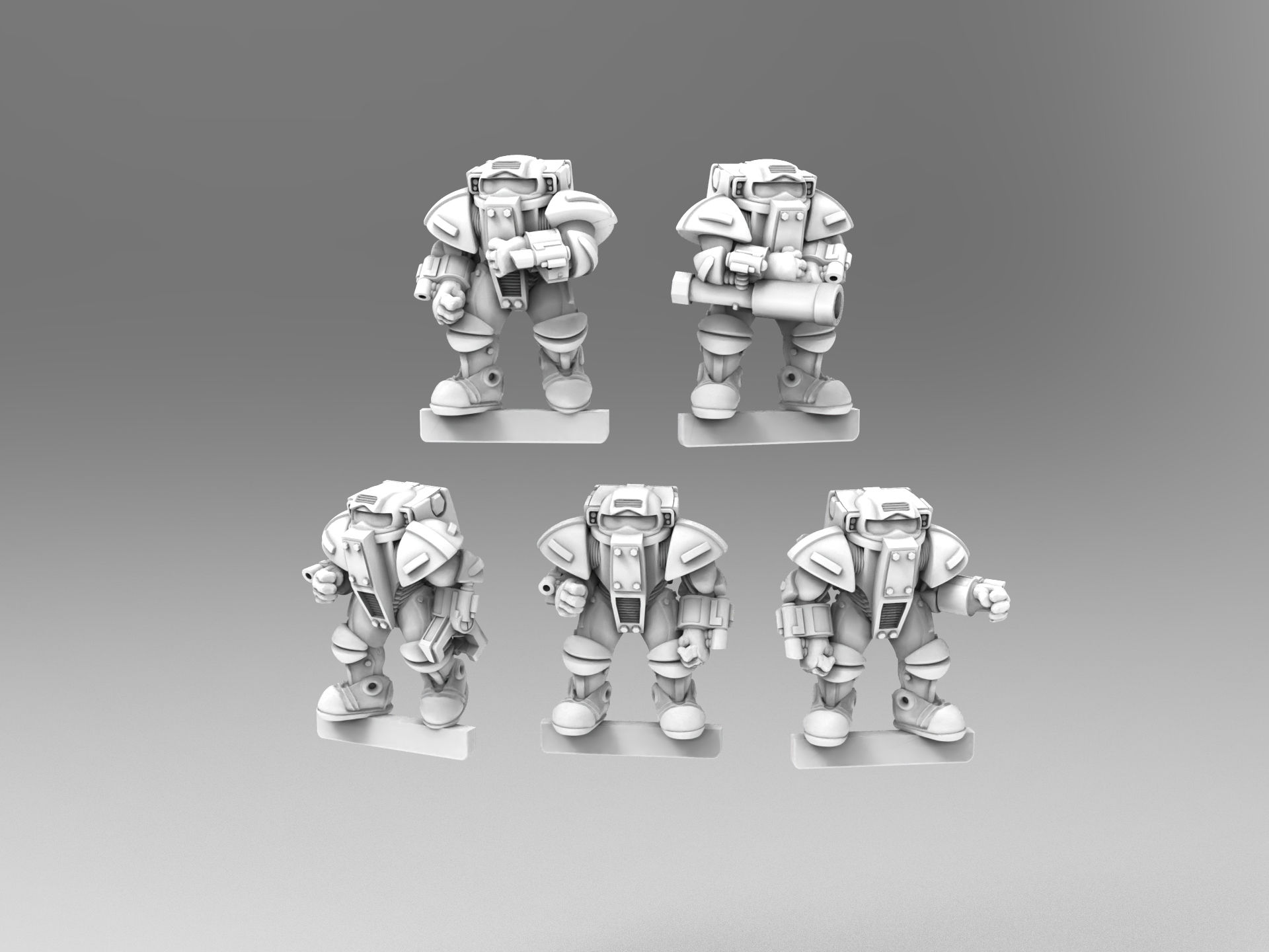 Federation Power Armoured Troops X 5