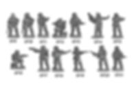 Ventauran Space Troops : Complete Set of 13 Minatures- 25mm
