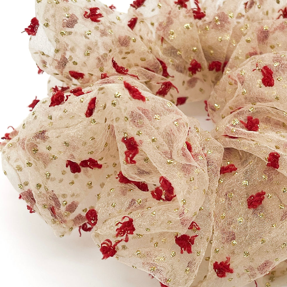 Thumbnail: Sparkle Swiss Dot Tulle Scrunchie | 2 Sizes