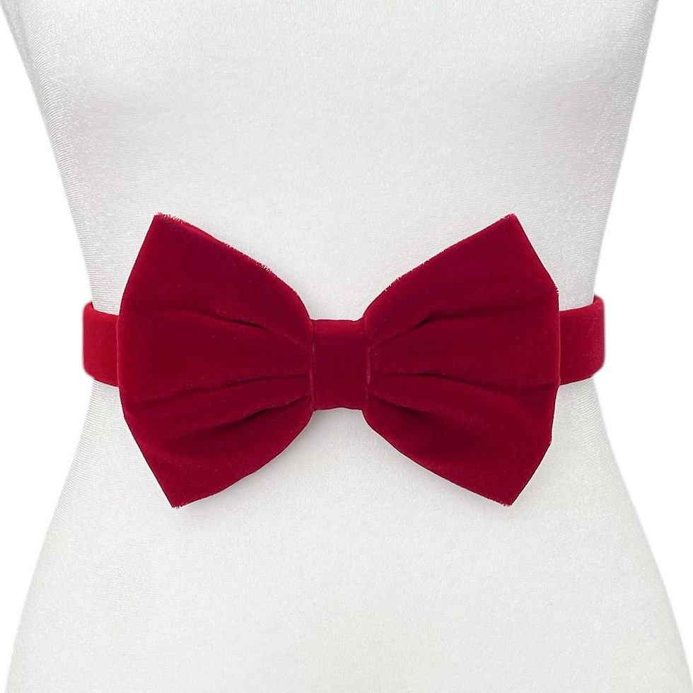 Velvet Bow Belt | 5 COLORS | Black | Designer | Vintage Inspired | Bridal | Holiday | Formal | Evening belts