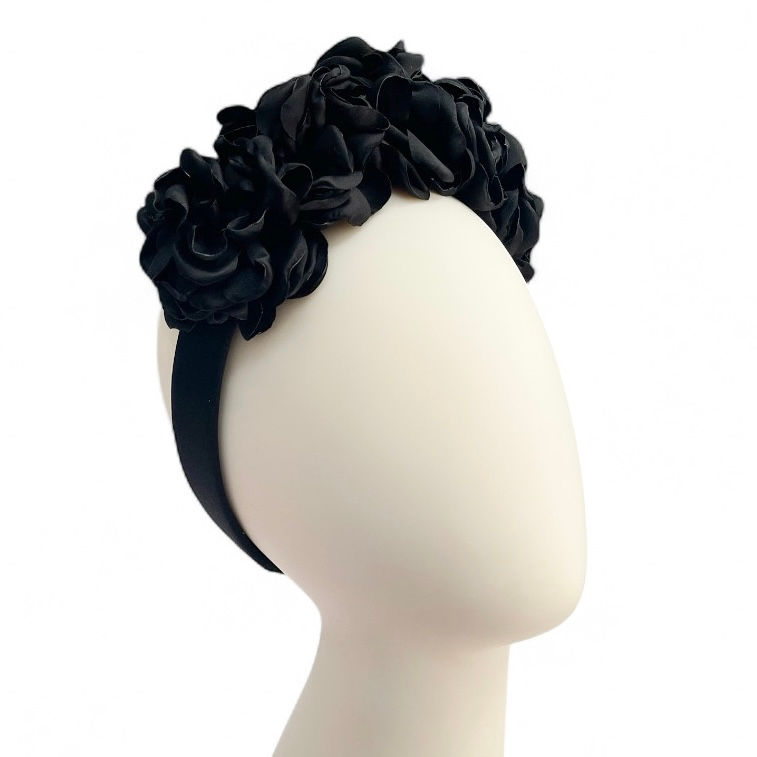 Thumbnail: Bella Fiore, 5 Flower Headband | 2 Sizes | Floral | Flower Crown | Statement headpiece | Dia De Los Muertos | Day of the Dead