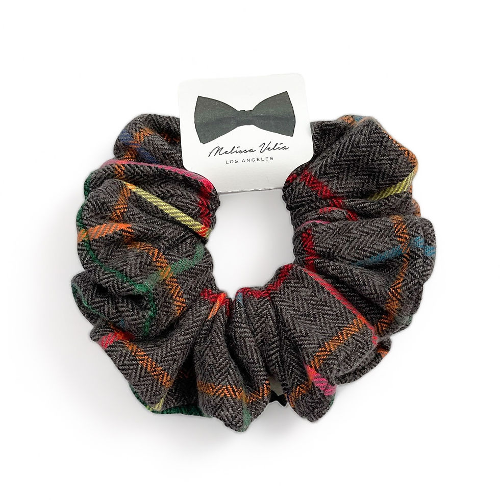 Thumbnail: Herringbone Plaid Scrunchie | 2 Sizes