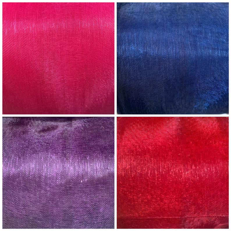 Thumbnail: Petite Organza Bow Shoe Clips | 9 Colors