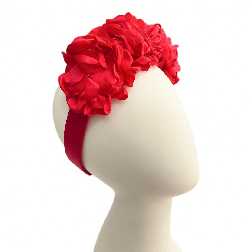 Thumbnail: Bella Fiore, 5 Flower Headband | 2 Sizes | Floral | Flower Crown | Statement headpiece | Dia De Los Muertos | Day of the Dead