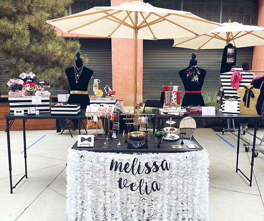 Pop up shop, Unique Market, Melissa Velia, booth, Downtown LA, outdoor shopping