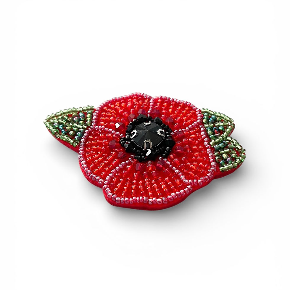 Thumbnail: Red Poppy Flower Brooch | Floral Brooch | Gardener Gift | Gift For Her | Florist Gift | Mothers Day | Remembrance Day