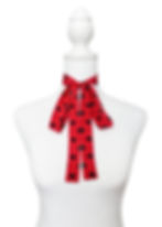 Black Hearts Silk Bow Scarf | Skinny | Silk Scarf | Pussy Bow | Head Scarf | Gifts for her | Valentines Day Gift | Hair Ribbo