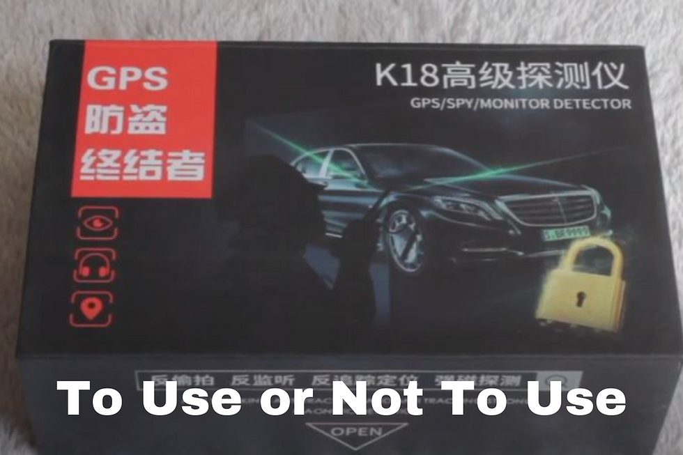 Can I sweep my house for bugs? The K18 Radio Frequency Detector