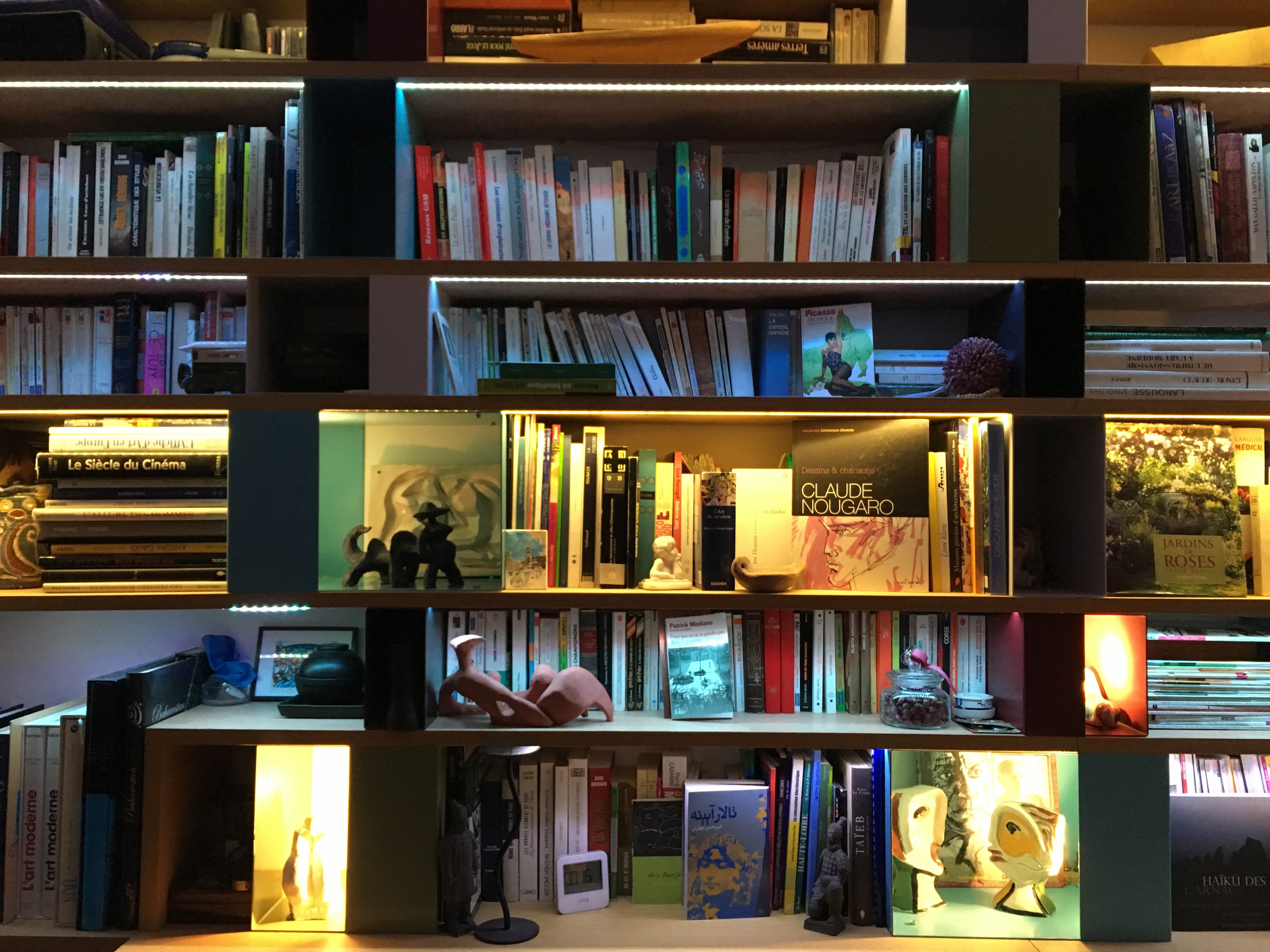 Bibliothèque métal bois