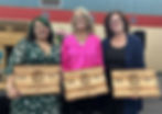 Hospice of Humboldt CEO Diane Keating, center, was among three women recognized at the Kiwanis Women in Business Luncheon.