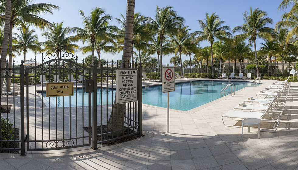 Accidente en piscina de Florida Hoteles condominios y responsabilidad