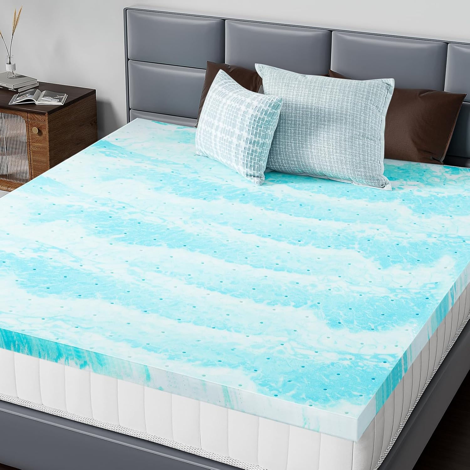 Memory Foam Mattress Topper Queen