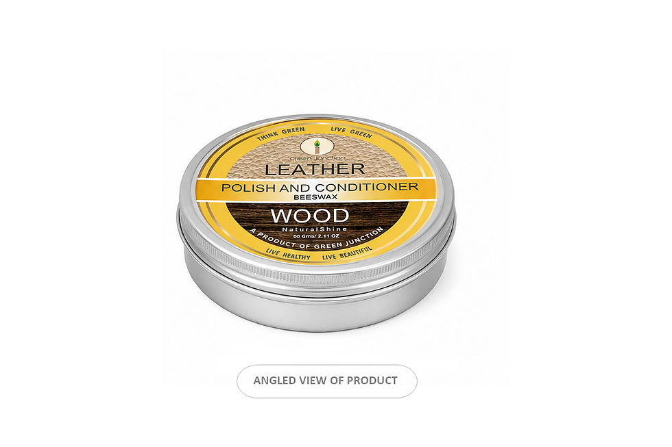 Thumbnail: Green Junction Beeswax Wood & Leather Polish & Conditioner, 60 Gms