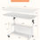 Thumbnail: Standing Desk on Wheels Adjustable Height Rolling Desks