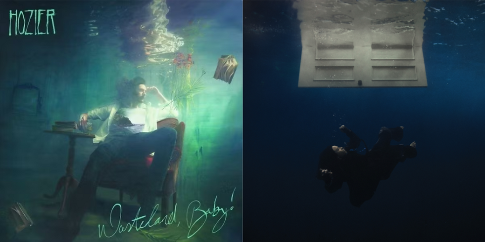 Capas dos discos Wasteland, Baby! de Hozier e Hit Me Hard and Soft de Billie Eilish – Fotos: Reprodução/Instagram/NoahKaranMusic e @billieeilish