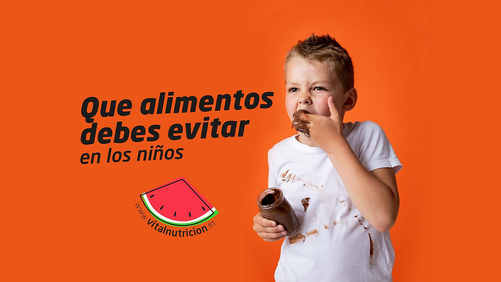 ¿Qué alimentos debes evitar en los niños?