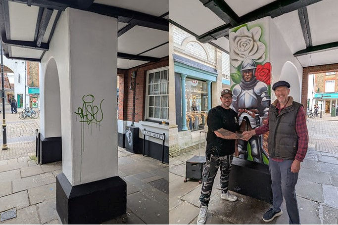 Lamb Alley, before and after