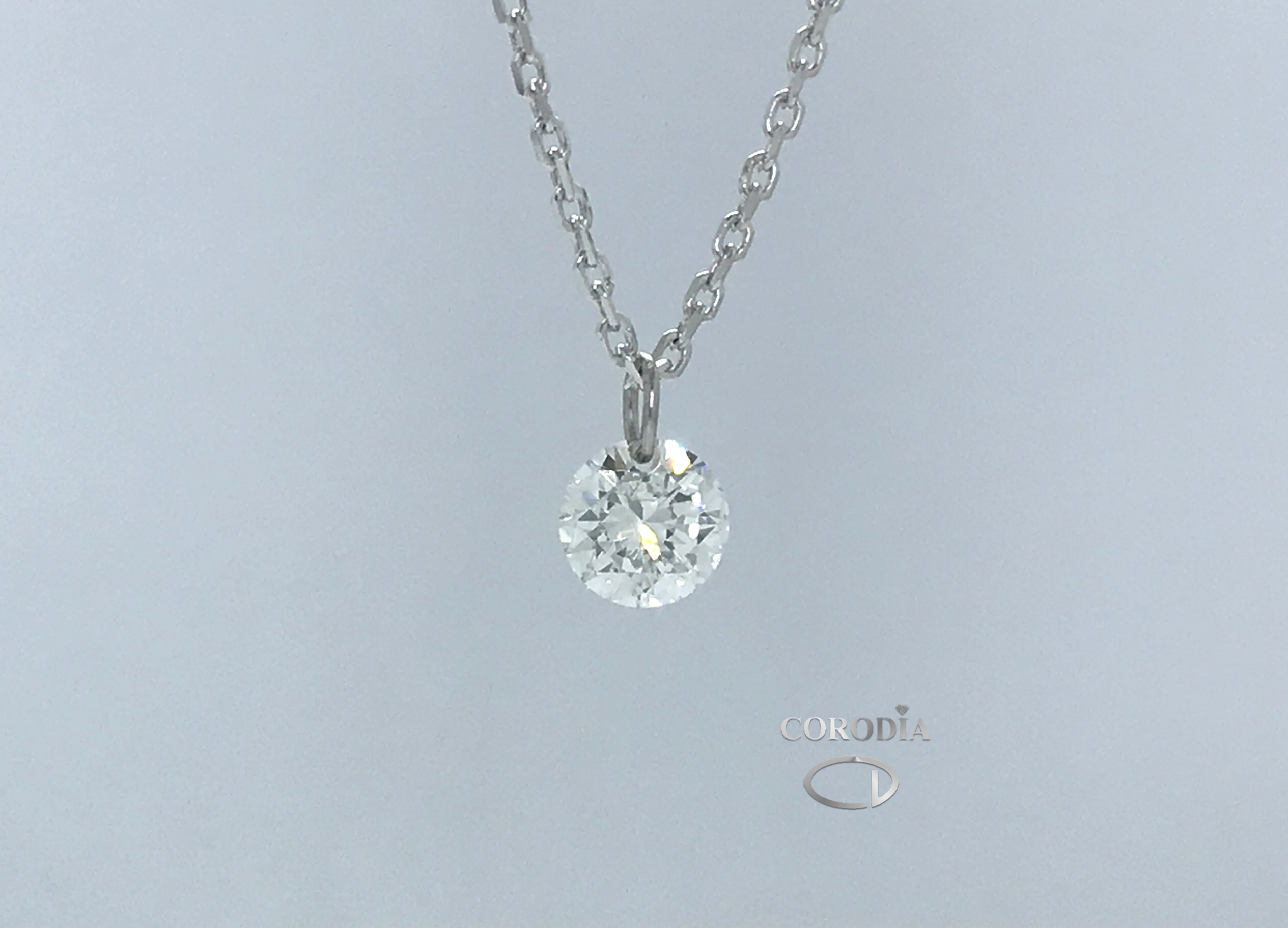 Colgante  Brillante de 0,20quilates