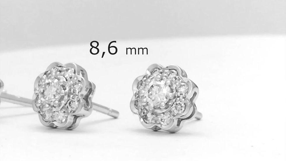 Miniatura: Pendiente de Brillantes 9205