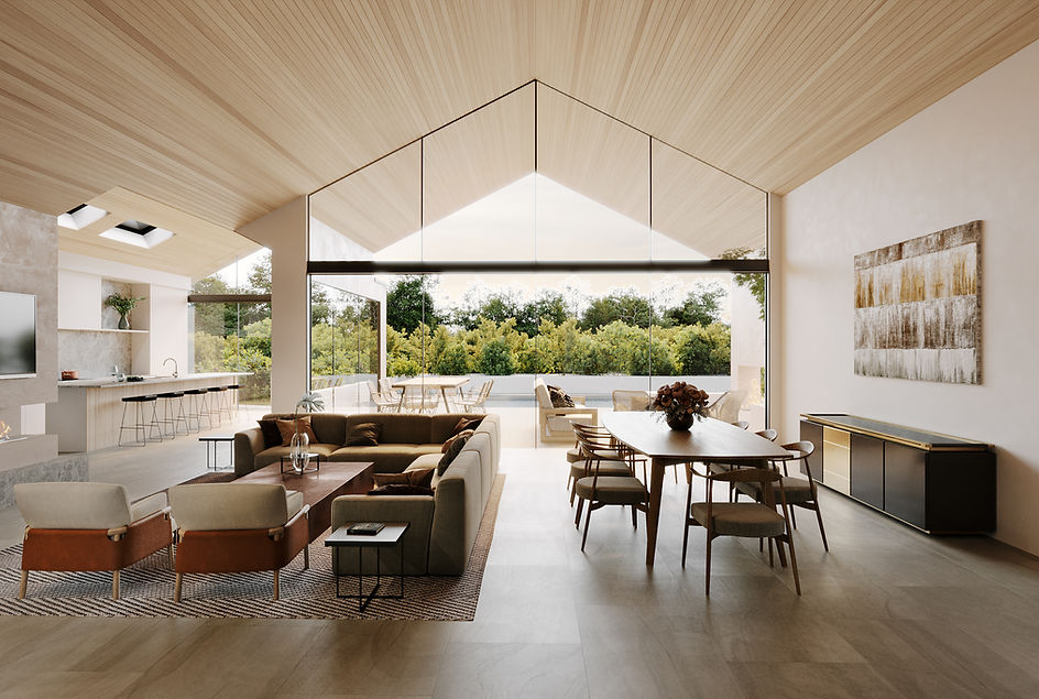 An interior view of the Rolling Hills Estates home