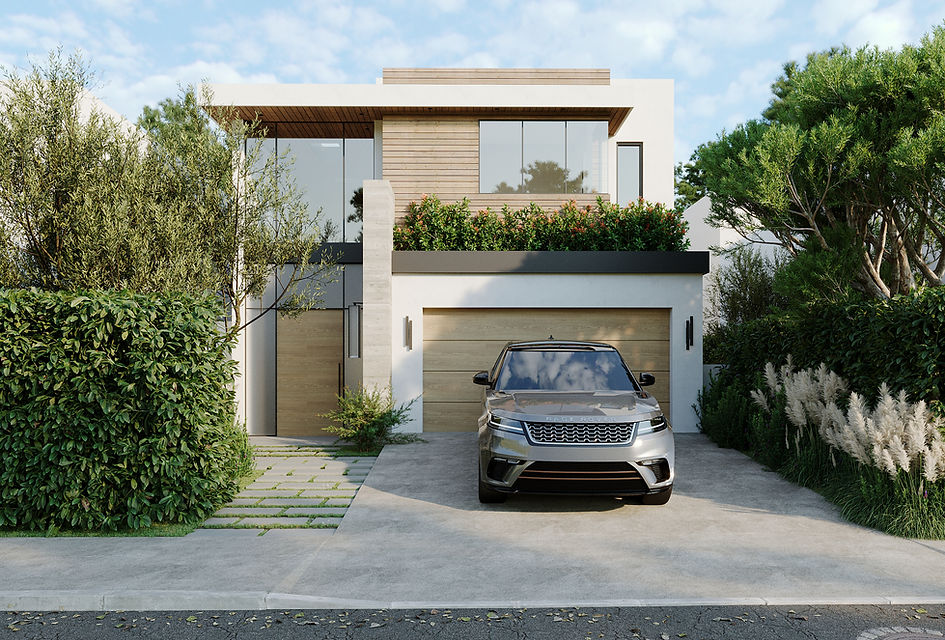 Front view of a Manhattan Beach residence