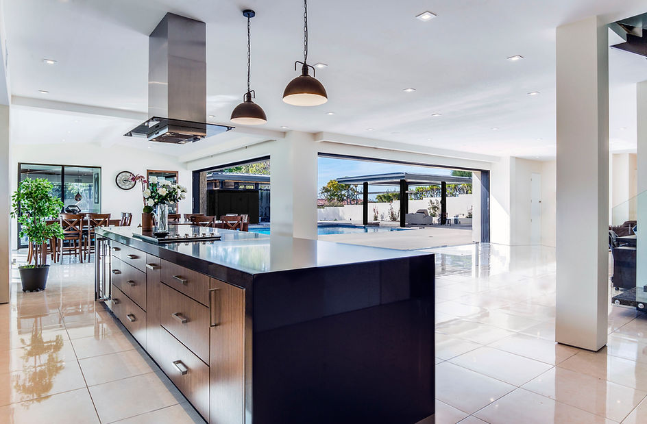 A kitchen view of a Palos Verdes Estates residence