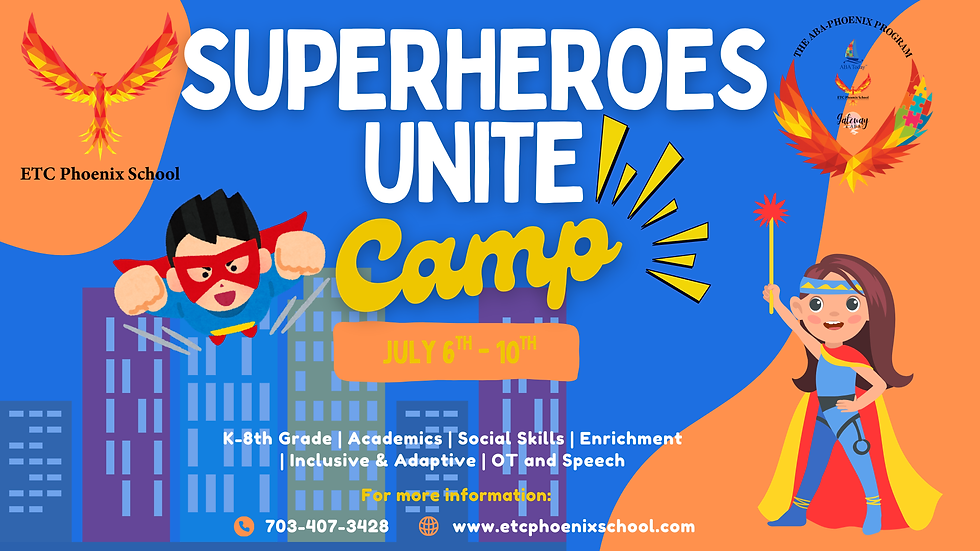 July 6-10 Superheroes Unite Camp