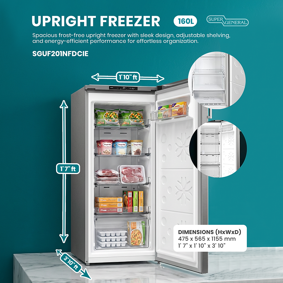 Thumbnail: General Upright Freezer - 160L