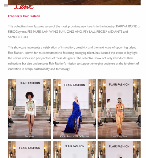 Lam Wing Sum SS25 Collection at Flair Fashion Runway by Cent Magazine London