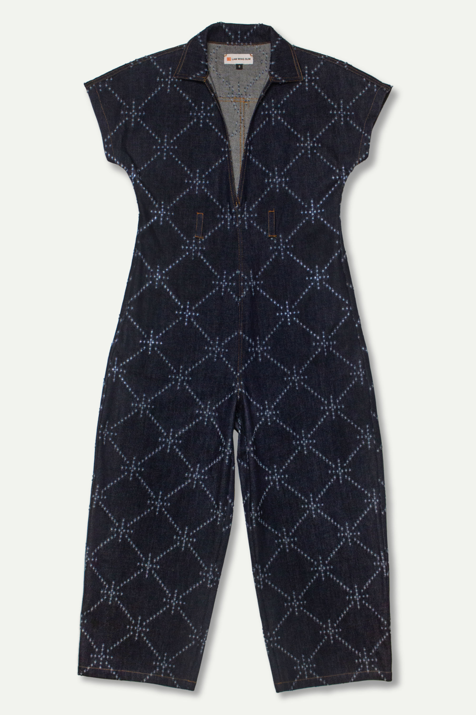 Art of Mending Blue Denim Overalls
