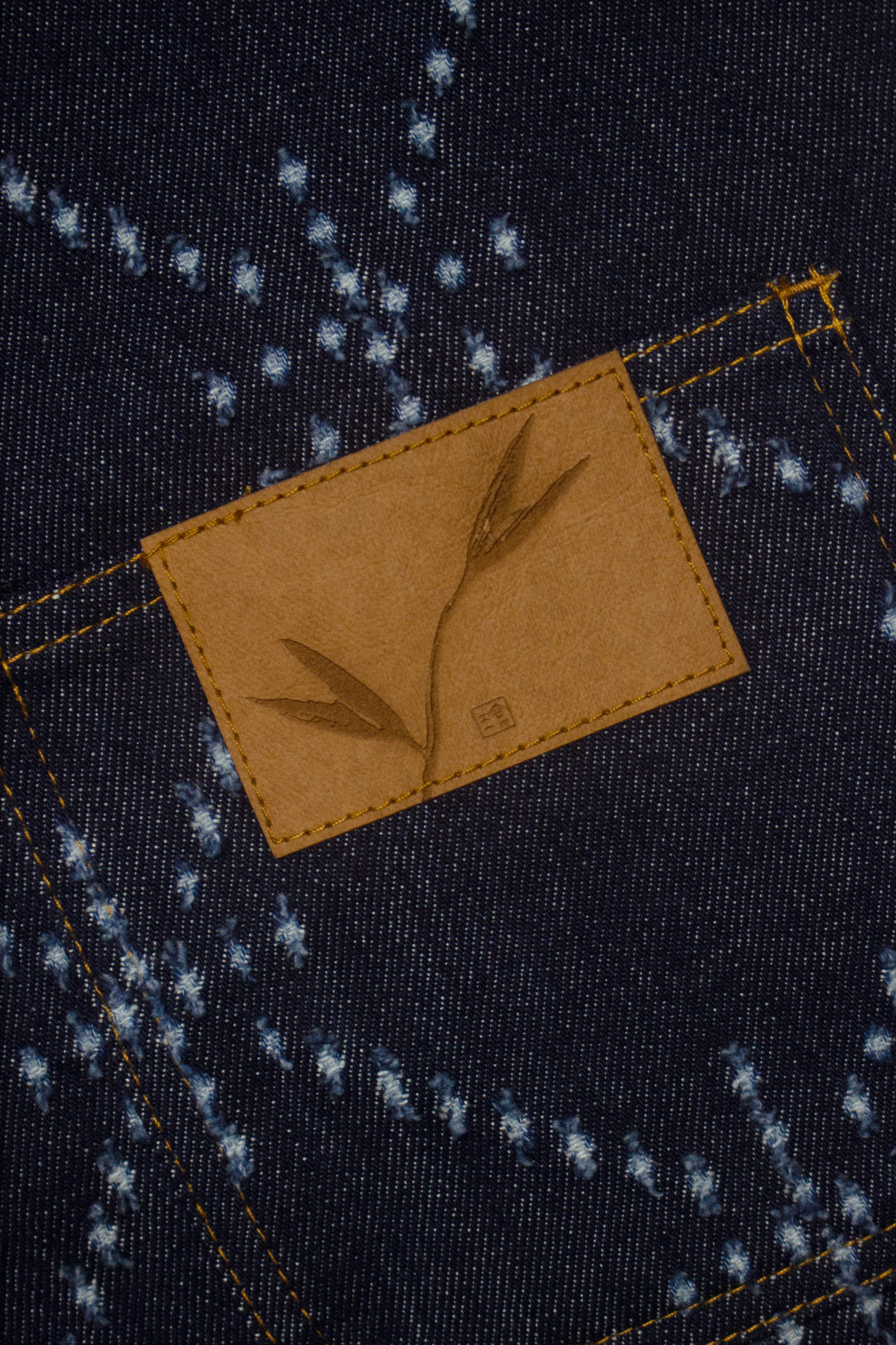 Art of Mending Blue Denim Overalls