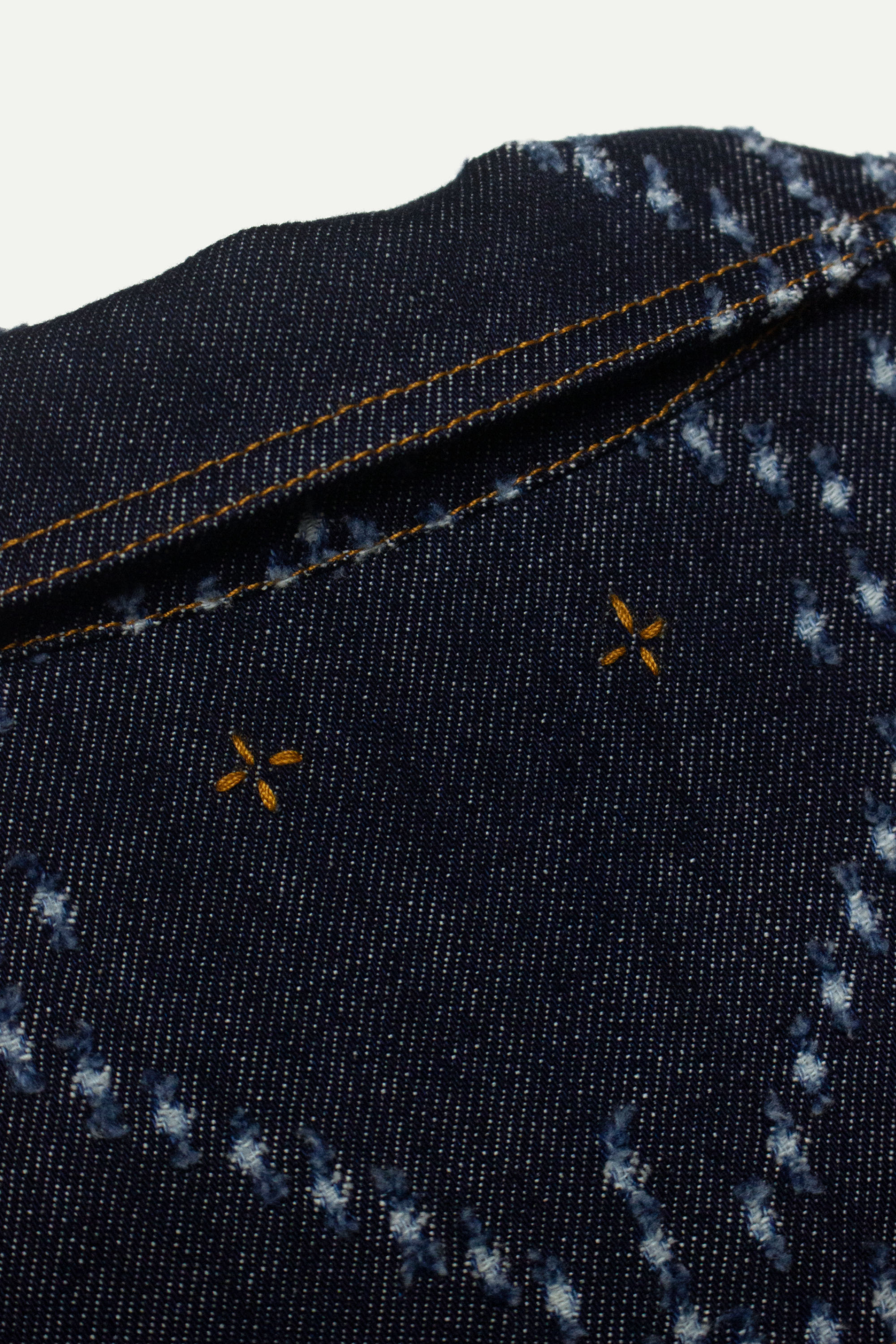 Art of Mending Blue Denim Shirtdress