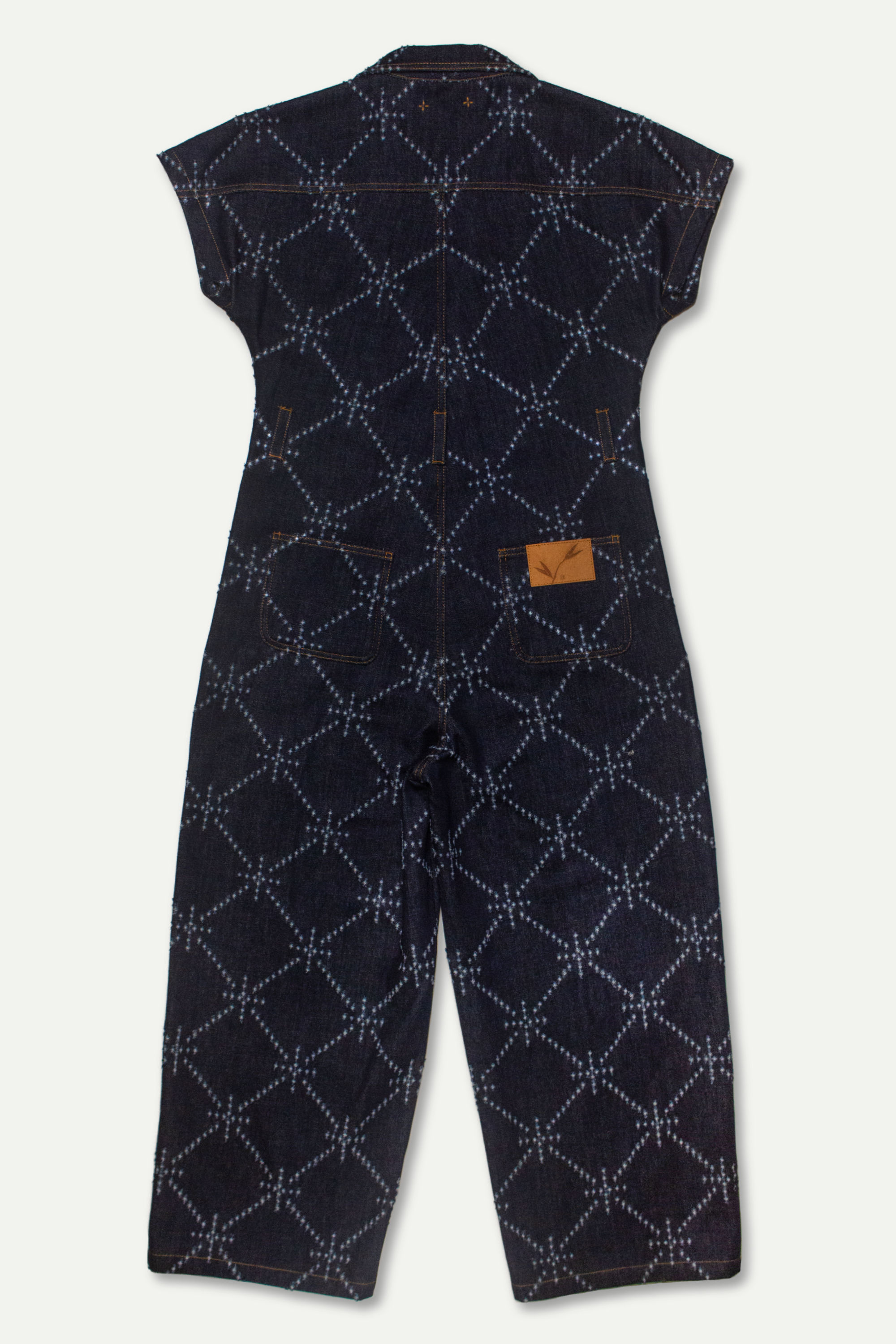 Art of Mending Blue Denim Overalls