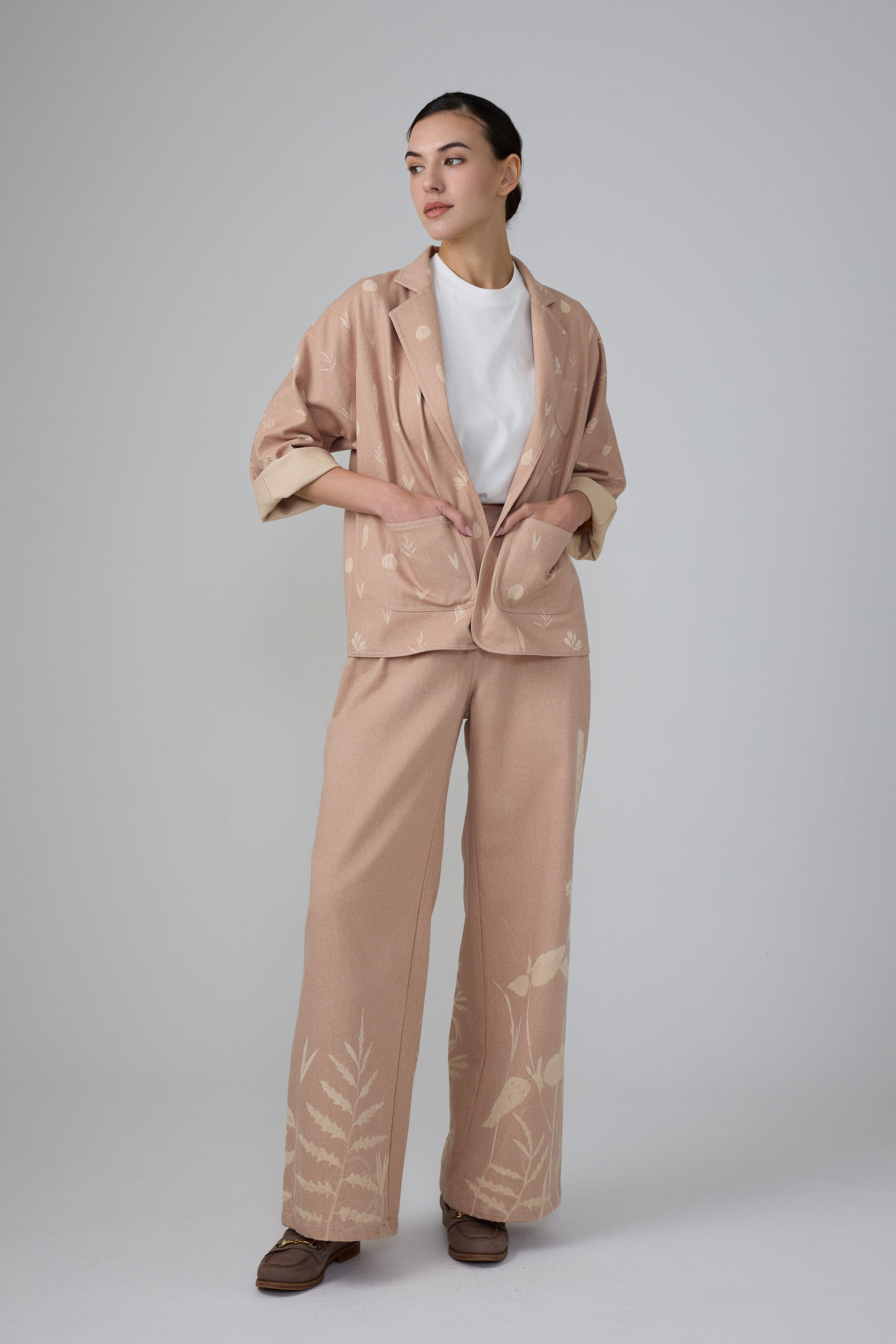 Botanic Print Denim Set